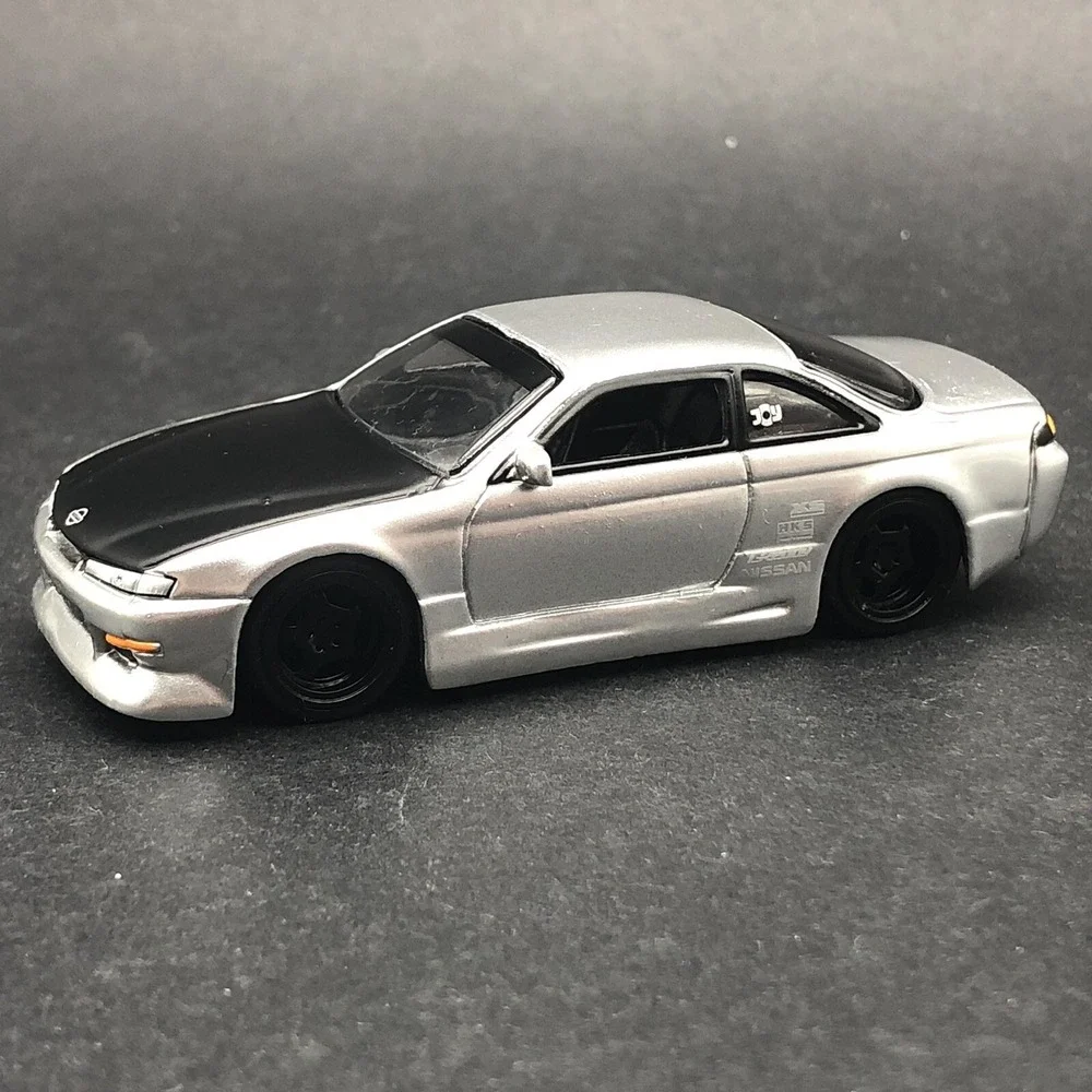 Jada Dub City 1998 '98 Nissan 240SX S-14 Car Silver‎ Diecast 1/64 Rubber Tires